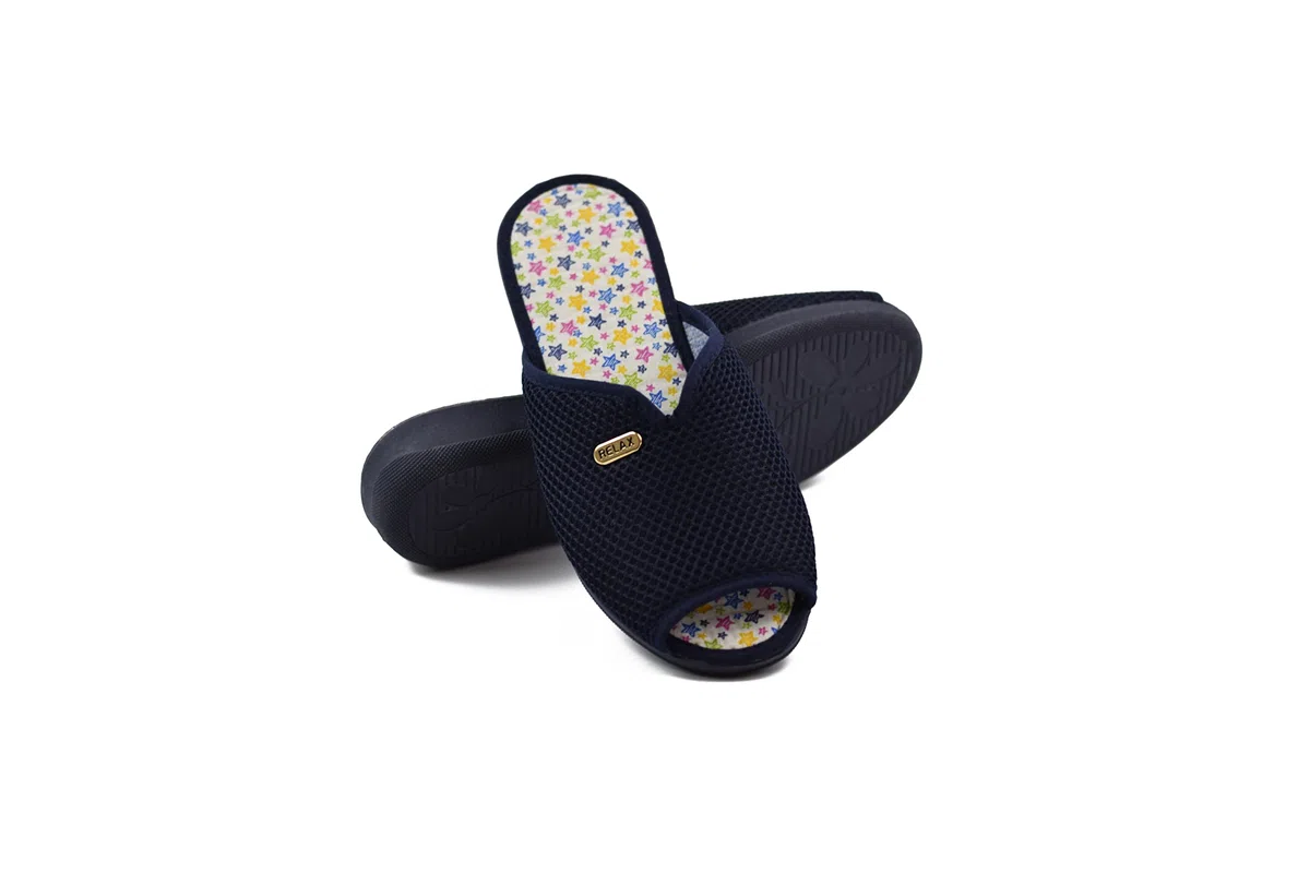 Zapatillas de Casa Mujer Verano Primavera, Zapatos Cómodos Rejilla Cuña Multicolor Punta Abierta y Cerrada Anatómica Fabricado en España Talla 35-41