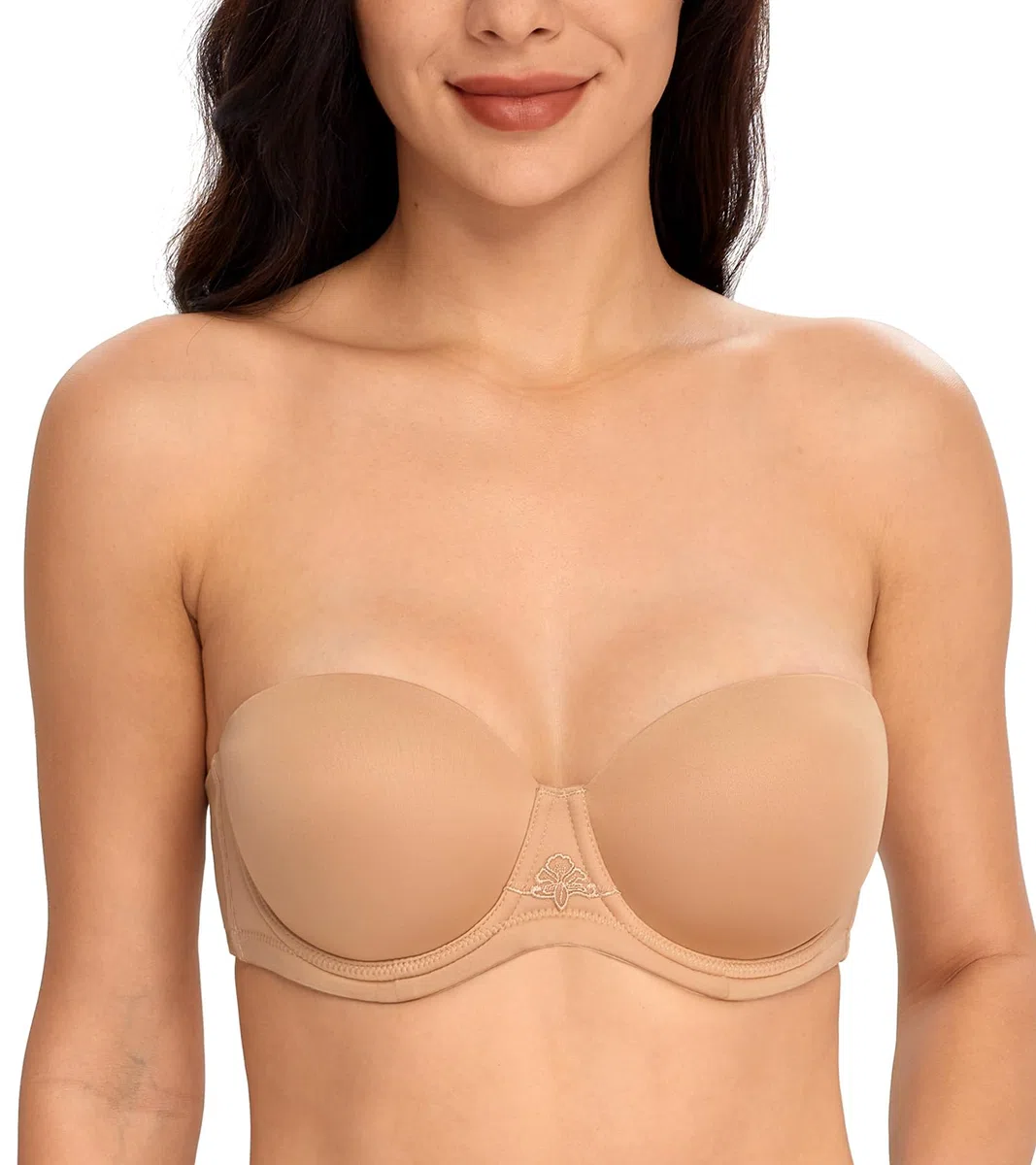 DotVol Sujetador Invisible Ajustable sin Tirantes para Mujer con Aros Push up Multiposiciones