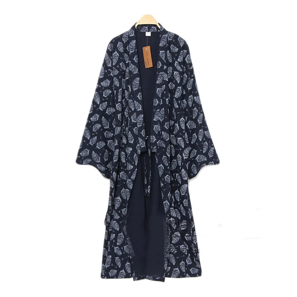 Hombres Yukata Robes Kimono Robe Khan Vapor Ropa Pijamas # 07
