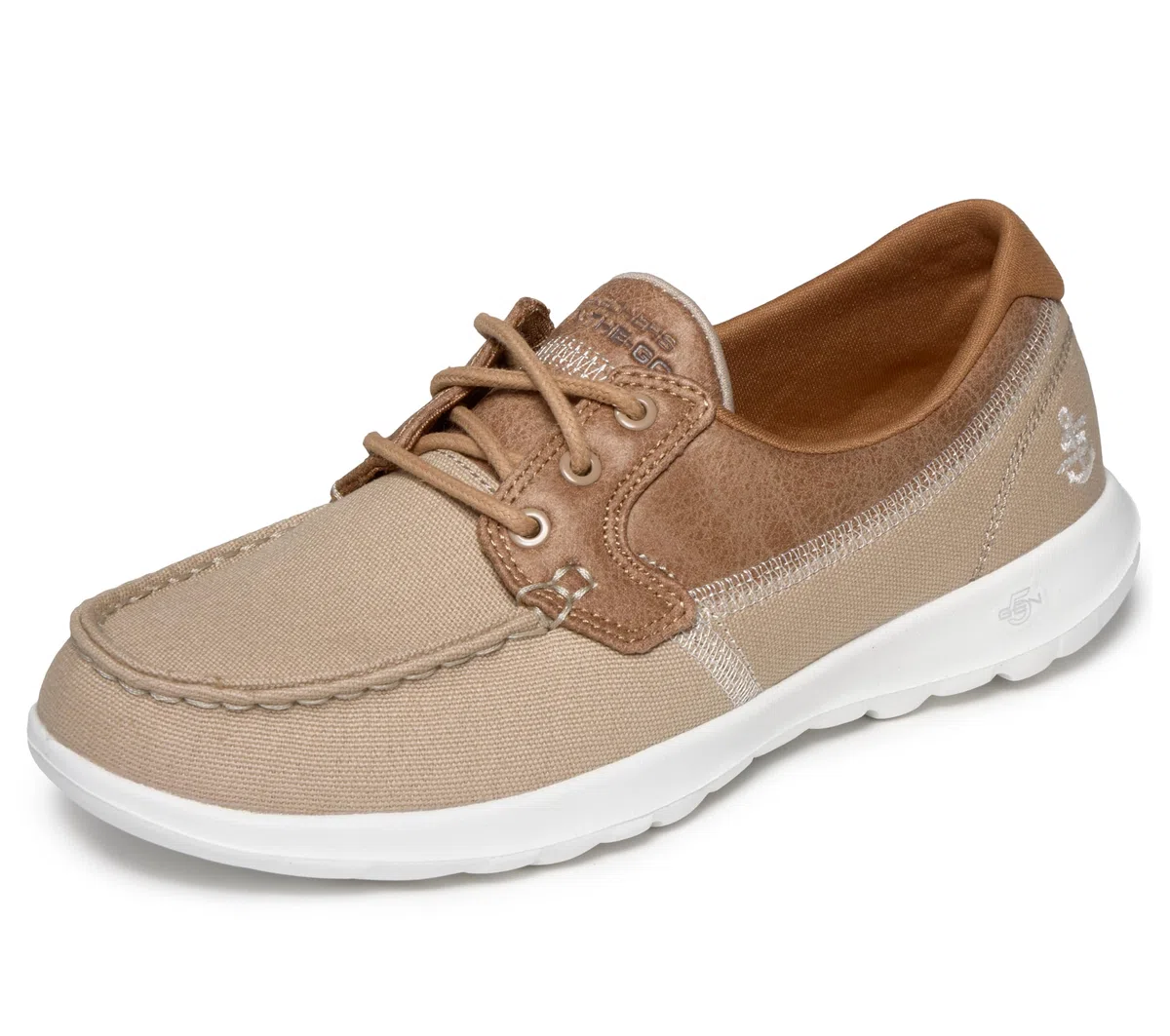 Skechers On-The Go Walk Lite-Coral, Botas Mujer, Natural, 37 EU Ancho