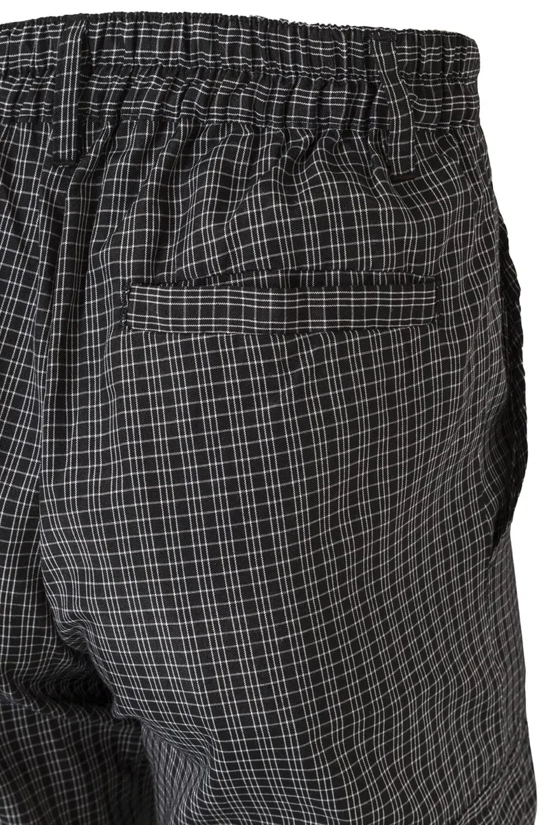 VELILLA Pantalón de Cocina A Cuadros Multibolsillos Pantalones de Cocinero Unisex Adulto