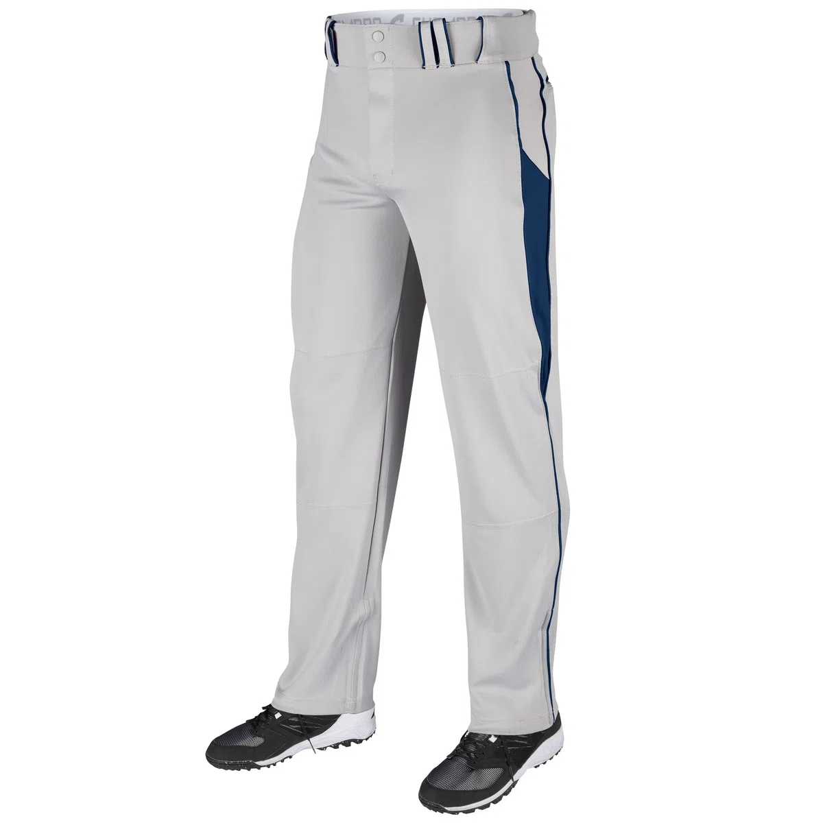 Champro Pantalones de béisbol Unisex con Tres Coronas, Parte Inferior Abierta, Inserto Lateral geométrico, Triple Corona, ob2, Pantalones de béisbol para Adultos con Fondo Abierto