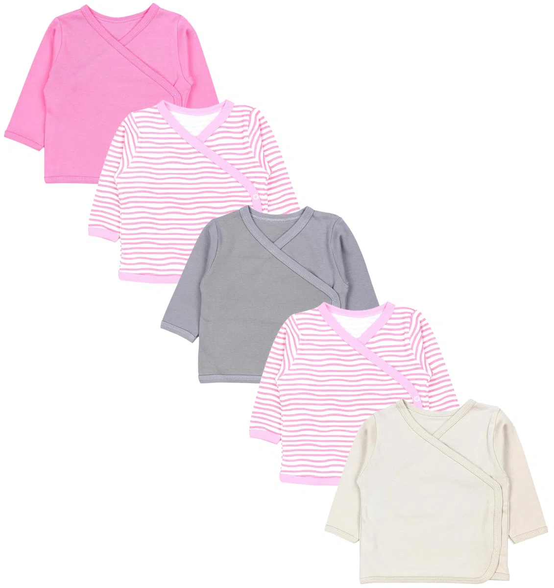 TupTam Camiseta Manga Larga para Bebé, Pack de 5