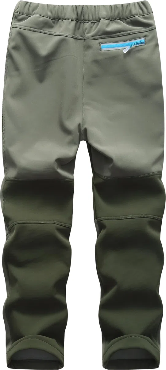 Pantalones Trekking Niño Niñas Impermeables Invierno Calentar Pantalon Montaña Senderismo Esqui Nieve Softshell al Aire Libre
