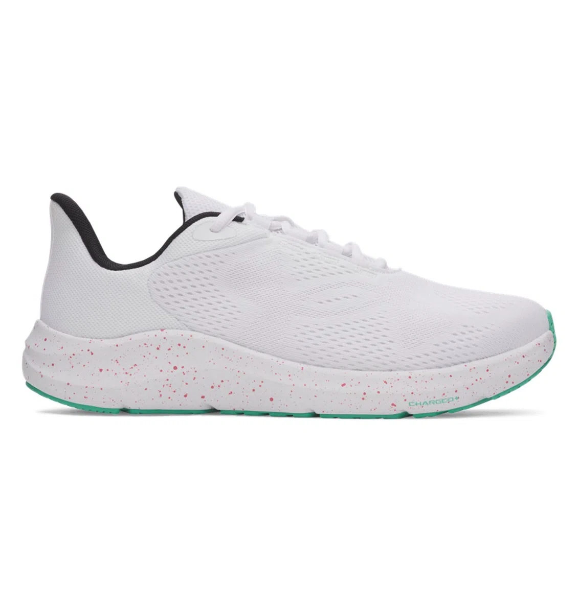 Under Armour UA Charged Pursuit 4 BlSneaker para Hombre, Blanco Verde Modo Blanco, 45 EU