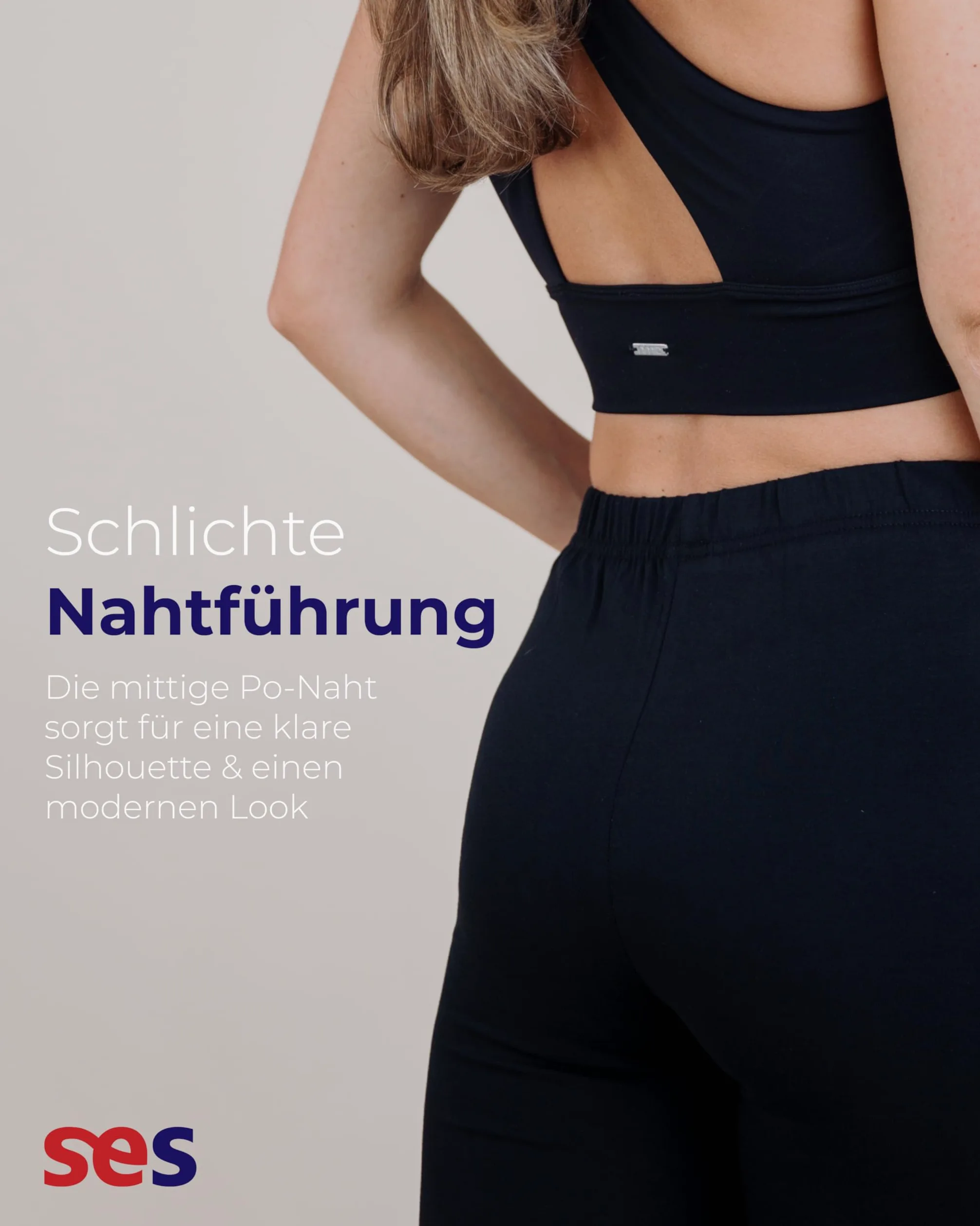 Ströbele SES Capri - Leggings pirata para mujer (2 unidades, algodón), color negro Negro