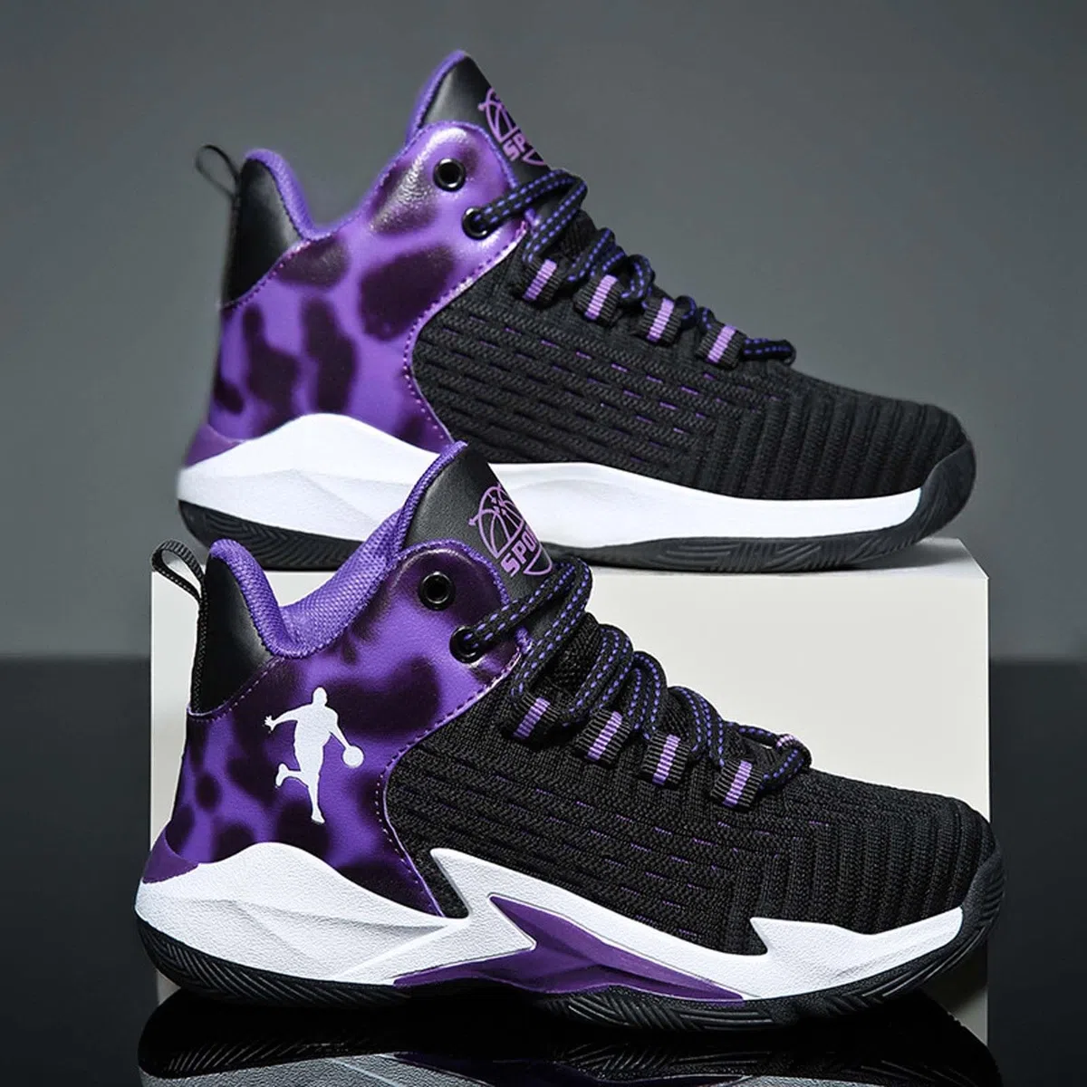 Genérico Zapatillas Niño 27 - Zapatillas De Baloncesto Ligeras Y Transpirables para Niños Y Jóvenes Calzado Deportivo Informal para Correr Cómodo Y Duradero