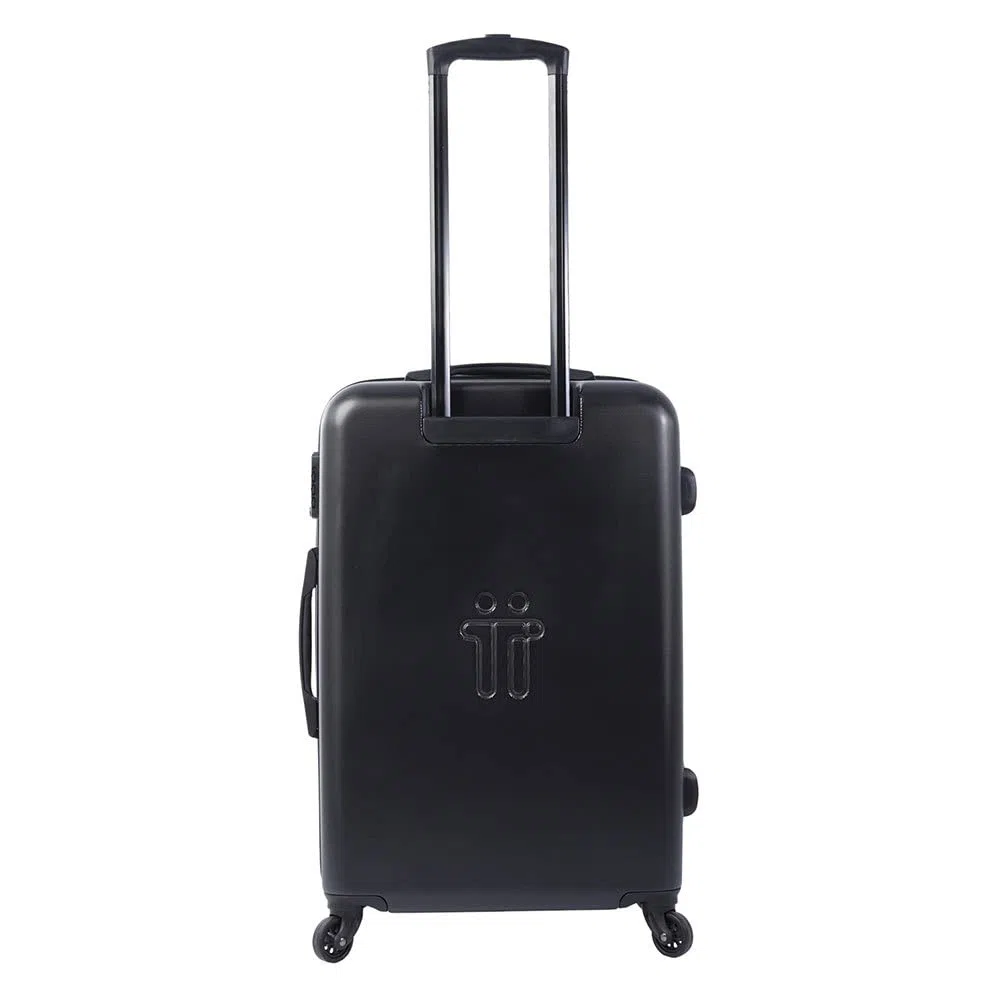 Totto - Viaja con Estilo y Comodidad con la Maleta BAZY Mediana de 360 Grados - para Adultos Unisex - Color Negro