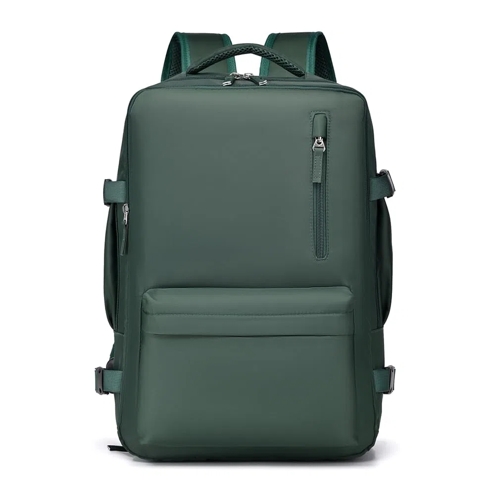 smallrun Mochila de Viaje para Ryanair 40x30x20 Mochila Viaje Cabina Avion Equipaje de Mano con Bolsa Antirrobo Bolsillo de Botellas para Viaje Corto (2217Verde)