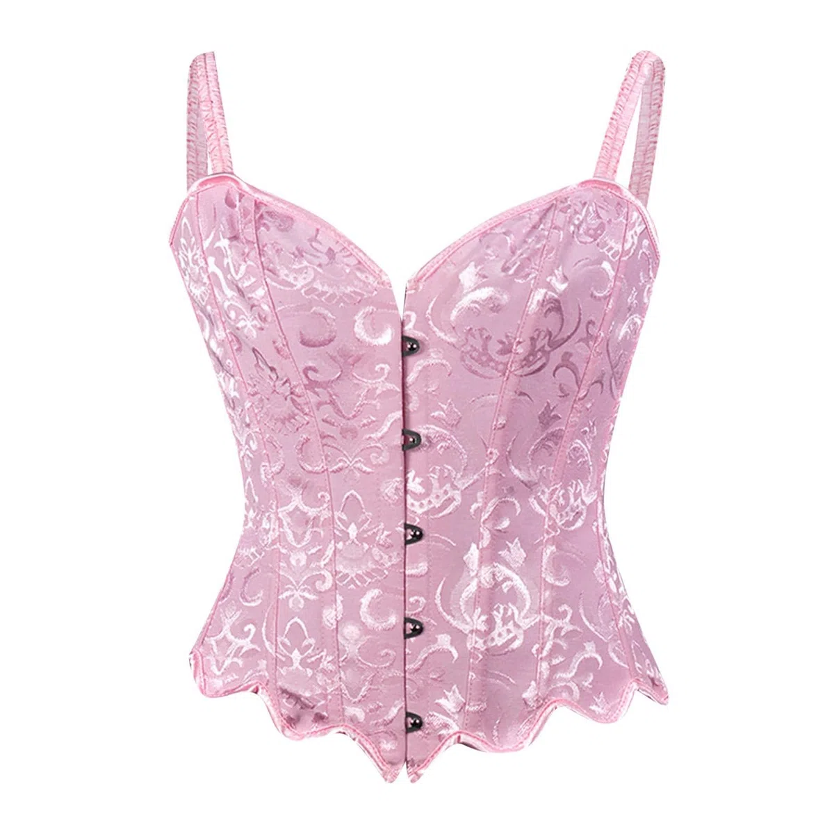 Genérico Corsé con tirantes ajustables y ligas de sujeción realza el busto con varillas internas para una silueta estilizada lencería femenina ideal para modelar curvas