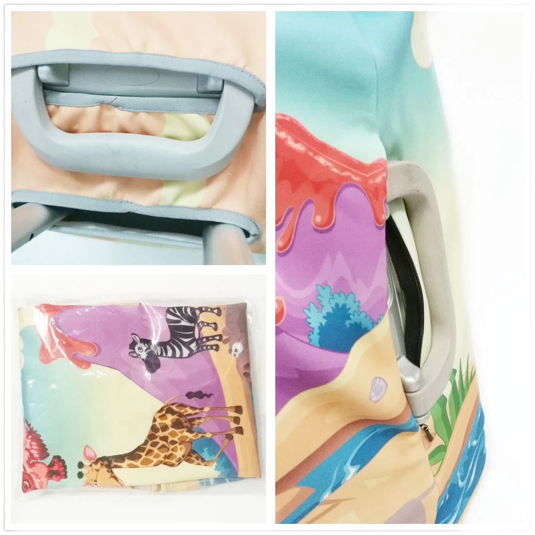 Elástico Funda Protectora de Maleta Luggage Protective Cover, Viaje Equipaje Cubierta Carretilla Caso Protectora Cubierta Cabe 18-32 Pulgadas Equipaje