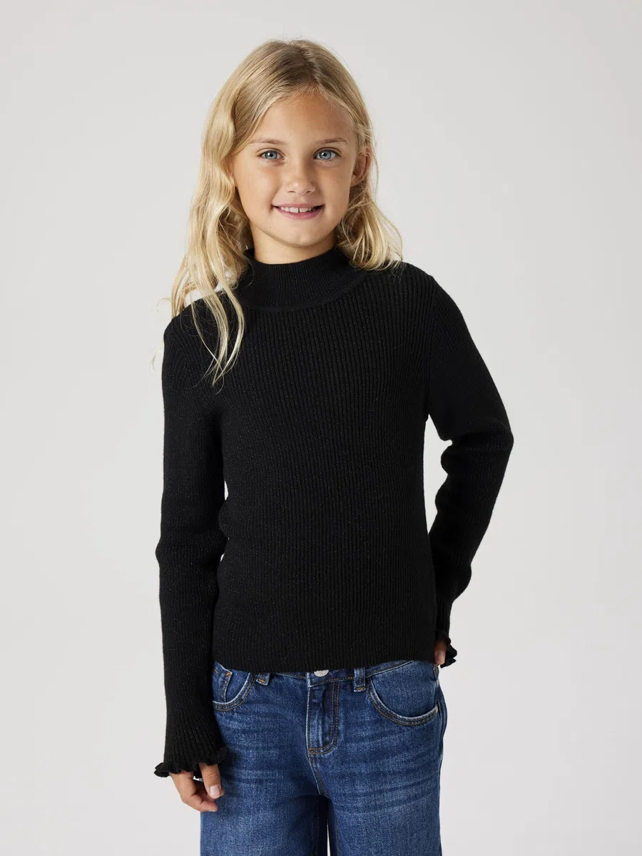Name IT Nkfriaglitter LS Knit Jersey de Punto Niñas (Pack de 1)