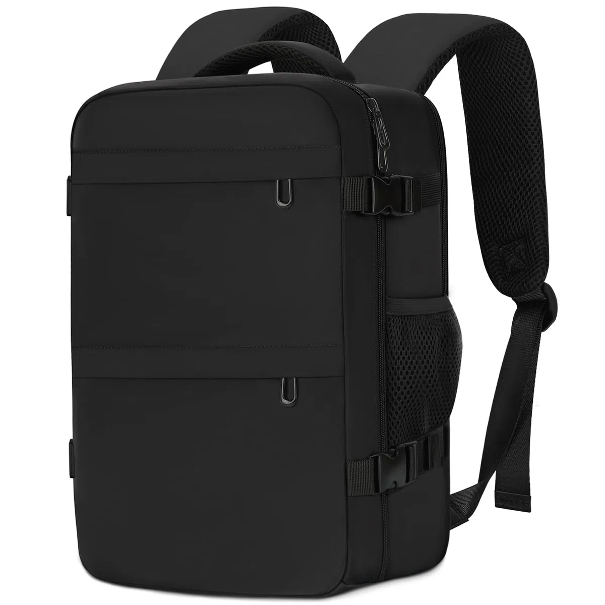 Mochila Viaje Cabina Avion 40x20x25, Mochila de Cabina para Ryanair, Maletas de Viaje Cabina, Travel Backpack, Mochila Portatil Hombre Mujer, Equipaje de Mano Bolso Mochilas 20L - Negro