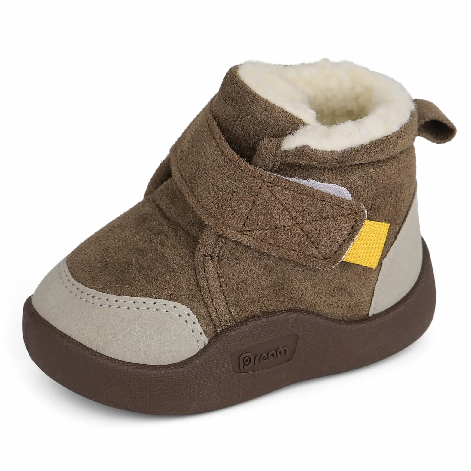 MASOCIO Botas Bebé Niño Niña Invierno Plush Calentar Patucos Zapatillas Primeros Pasos Antideslizante Talla 18-23 EU