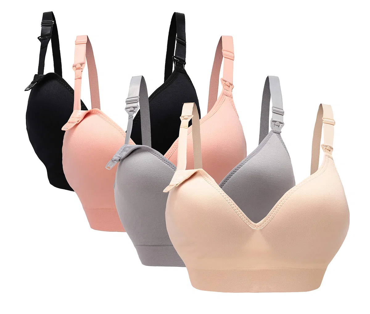 Sujetador de Maternidad sin Costura Suave de la Lactancia de Las Mujeres para el Embarazo (3Pack/4Pack)¡­