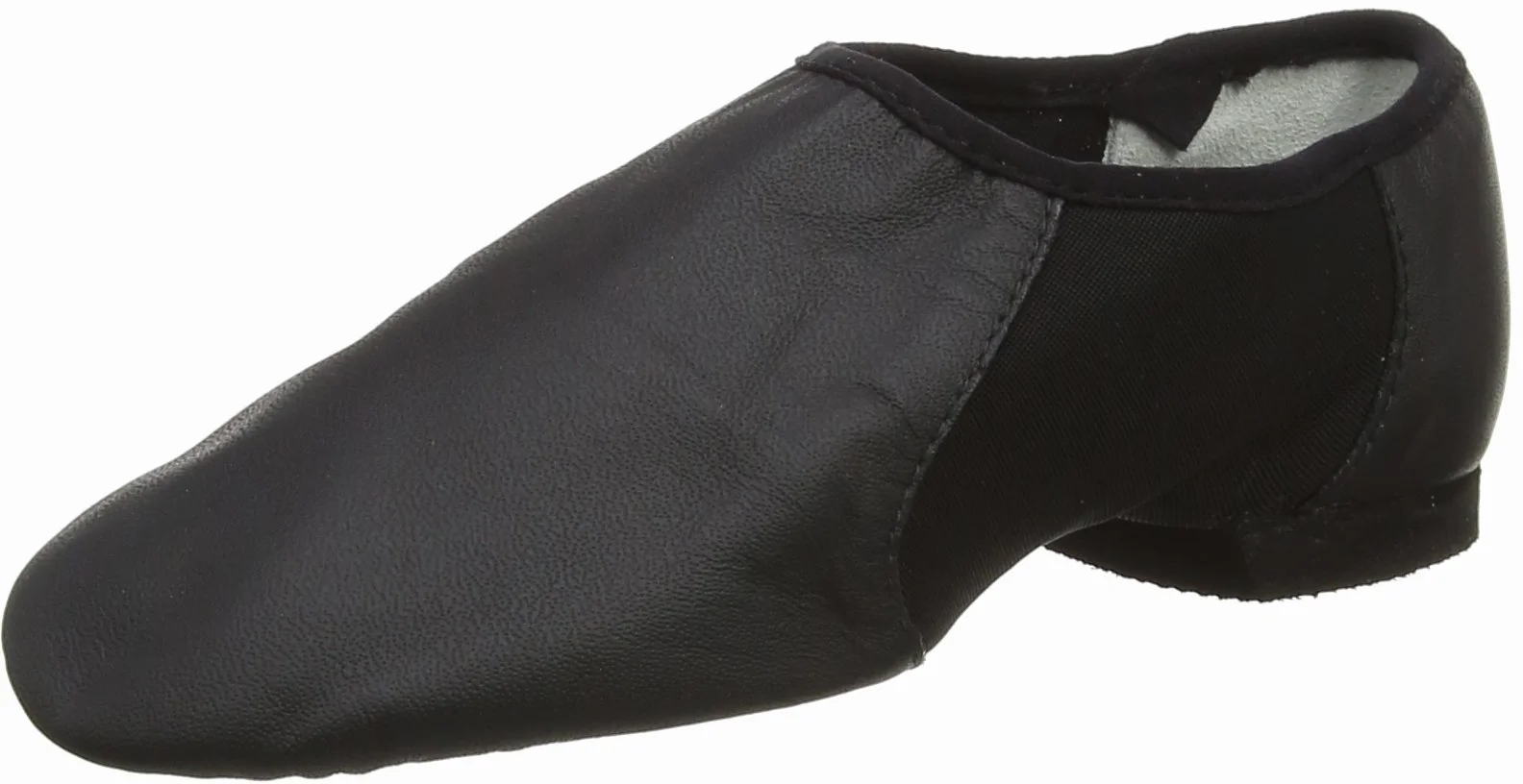 Bloch Women's Neo-Flex Slip-On Leather Jazz Shoes Neoprene Slip-On Split Sole with EVA Forefoot and Heel Pads, High Durability, Superior Fit, Flexibility, Step Dancing