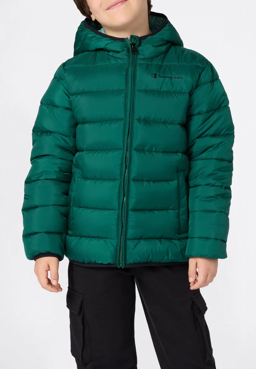 Champion Legacy Boys Chaqueta, Verde, M para Niños