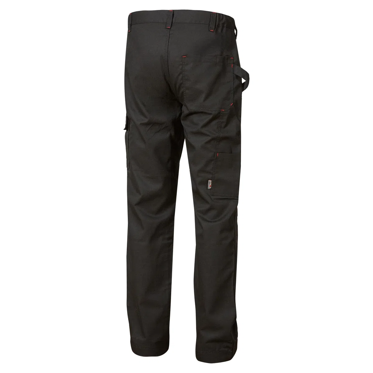Pantalón de trabajo para hombre U-Power, pantalón cargo con cintura elástica, con bolsillos para rodilleras, varios bolsillos, tela cómoda, ropa exterior resistente y duradera - Black Carbon 50