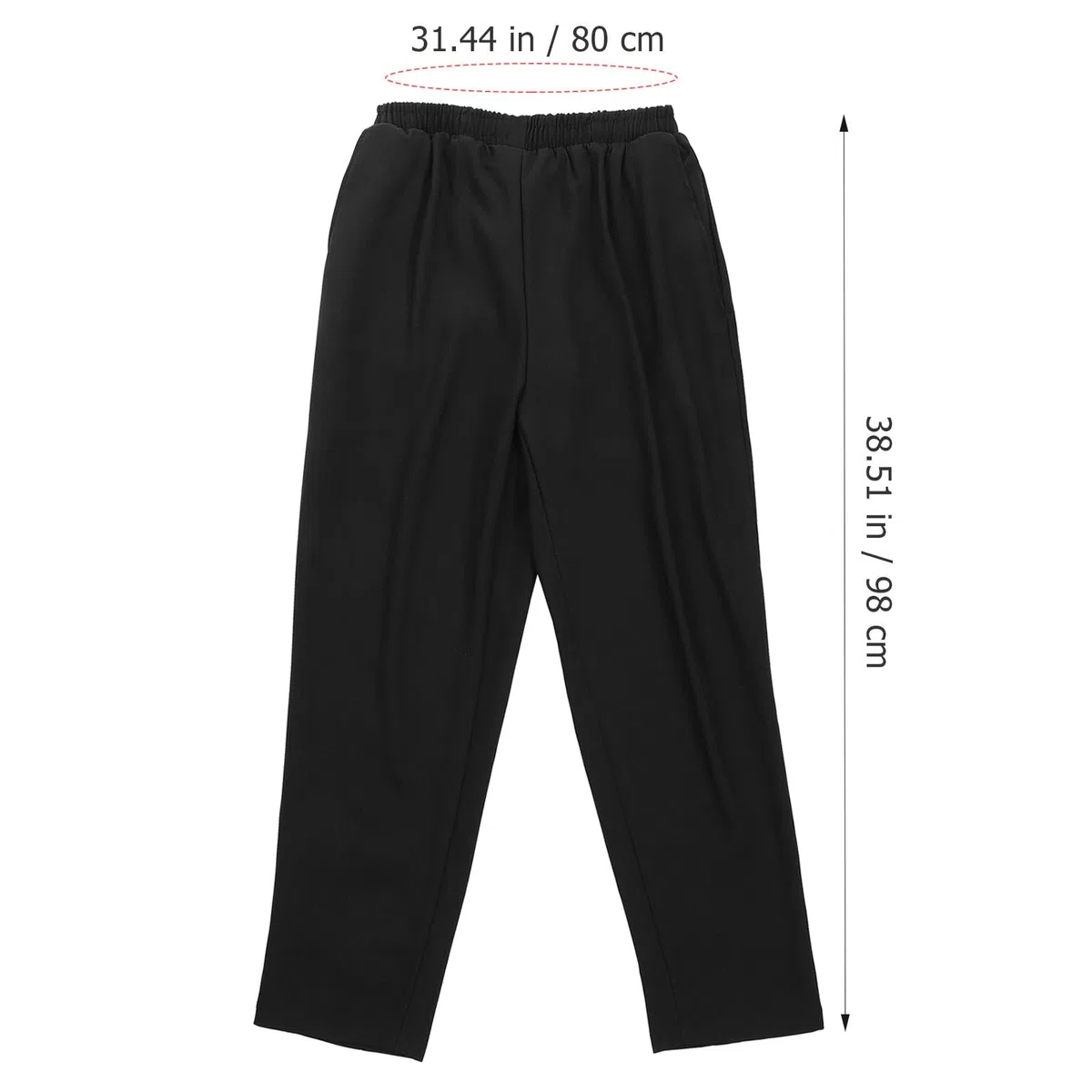 Luxshiny Pantalones de Chef en Color Negro Transpirables para Hombre Resistentes al Desgaste y Aceite, de Poliéster Talla XL Ideales para Restaurante y Hotel