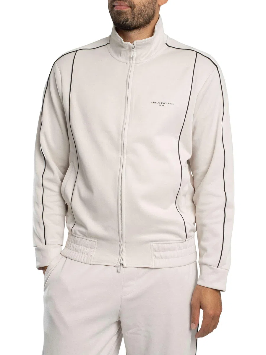 Armani Exchange Long Sleeve Side Logo Zip Closure Sudadera Hombre (Pack de 1)
