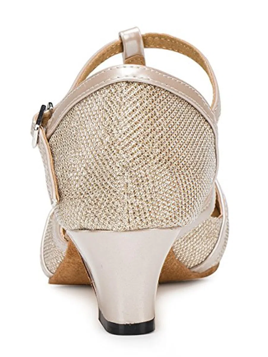 T-Starp - Zapatos de baile latino sintéticos con purpurina para mujer, para bodas, bailes de baile latino