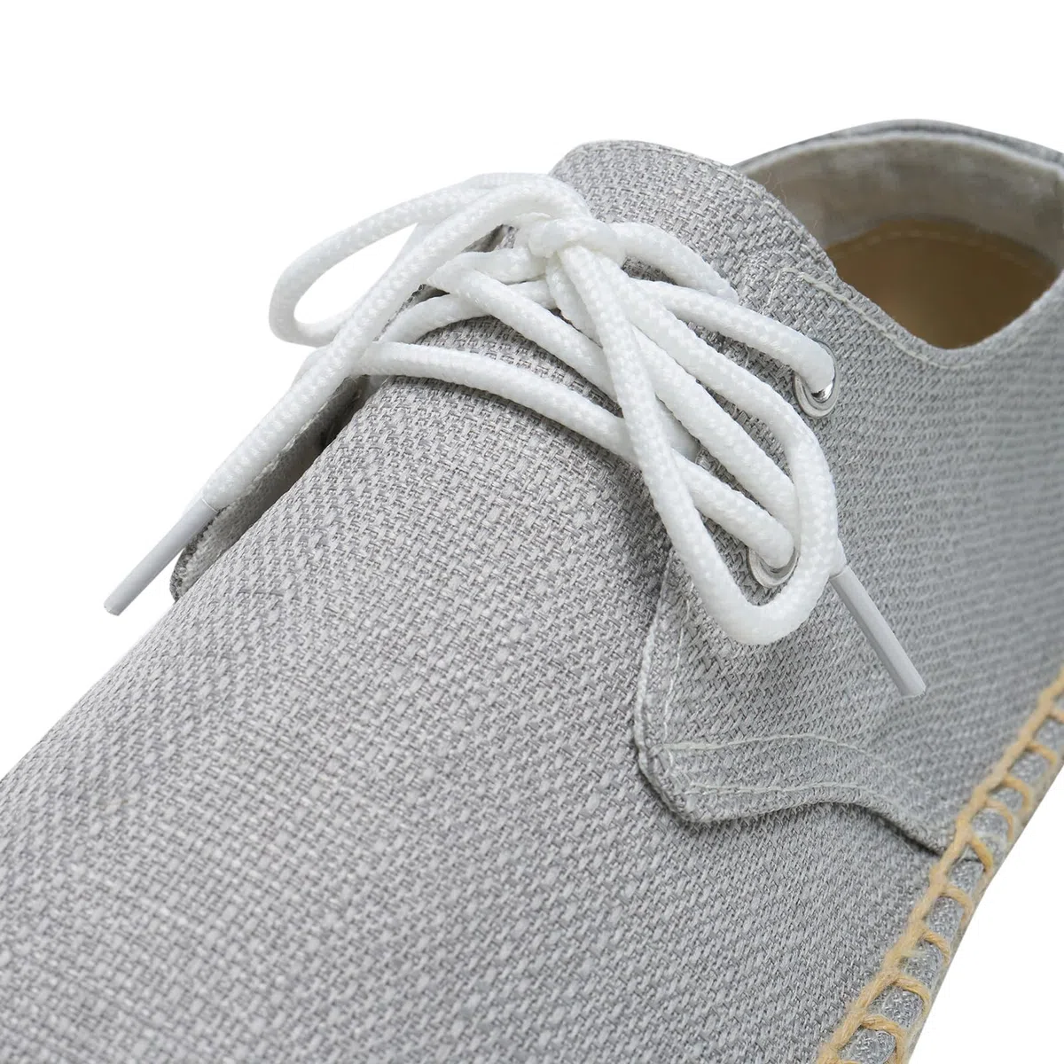 Alexis Leroy Alpargatas de Lona para Hombre Lace Up Espadrillas