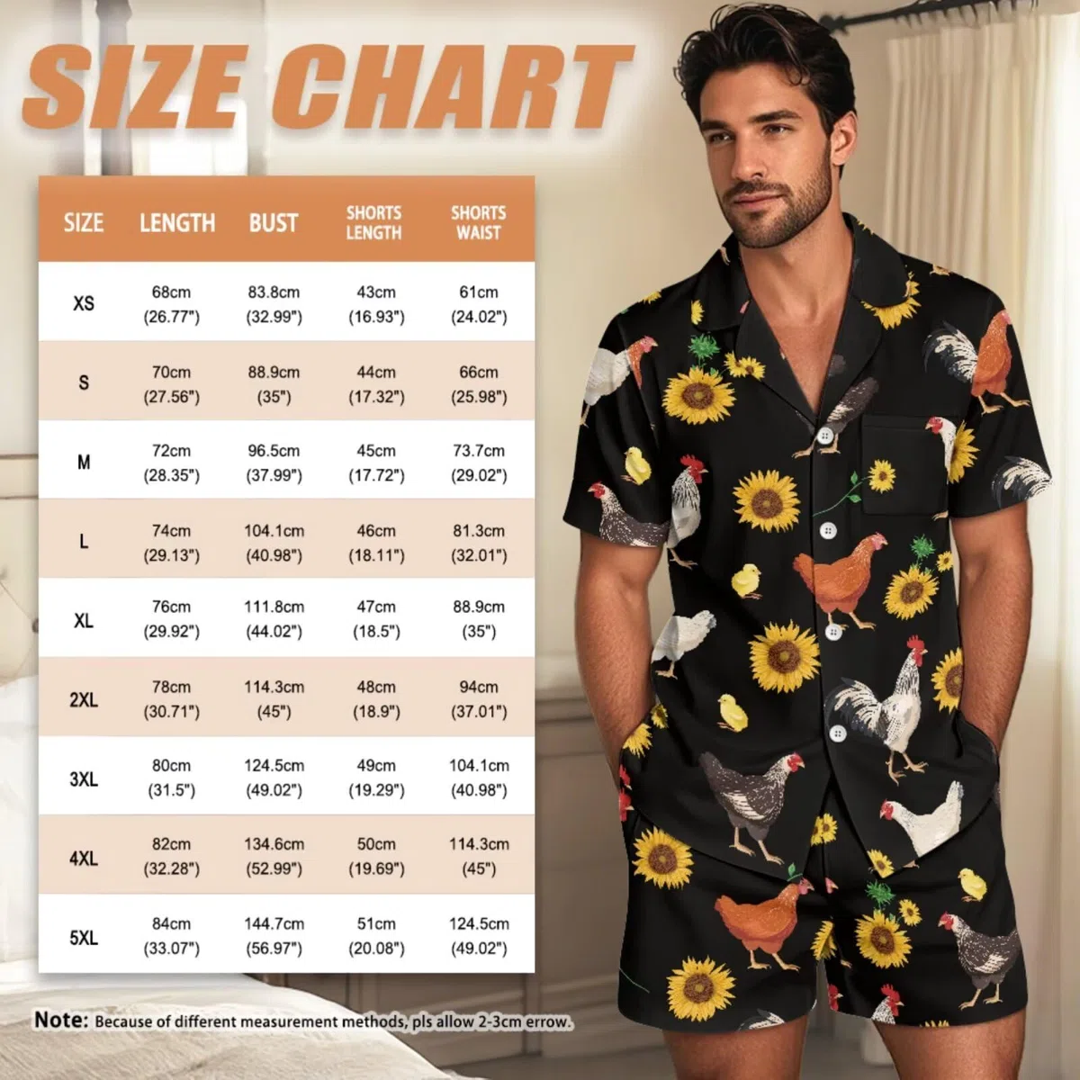 Pijamas a juego para parejas, pijamas de manga corta para él y para ella