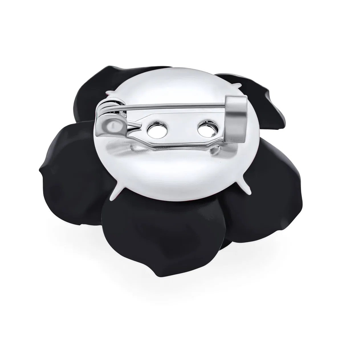 Moda Romántica Declaración Rosa Azul Negro Blanco Rojo Floral Blooming 3D Tallada Grande Rosa Flor Broche Bufanda Alfiler Para Mujeres Adolescentes