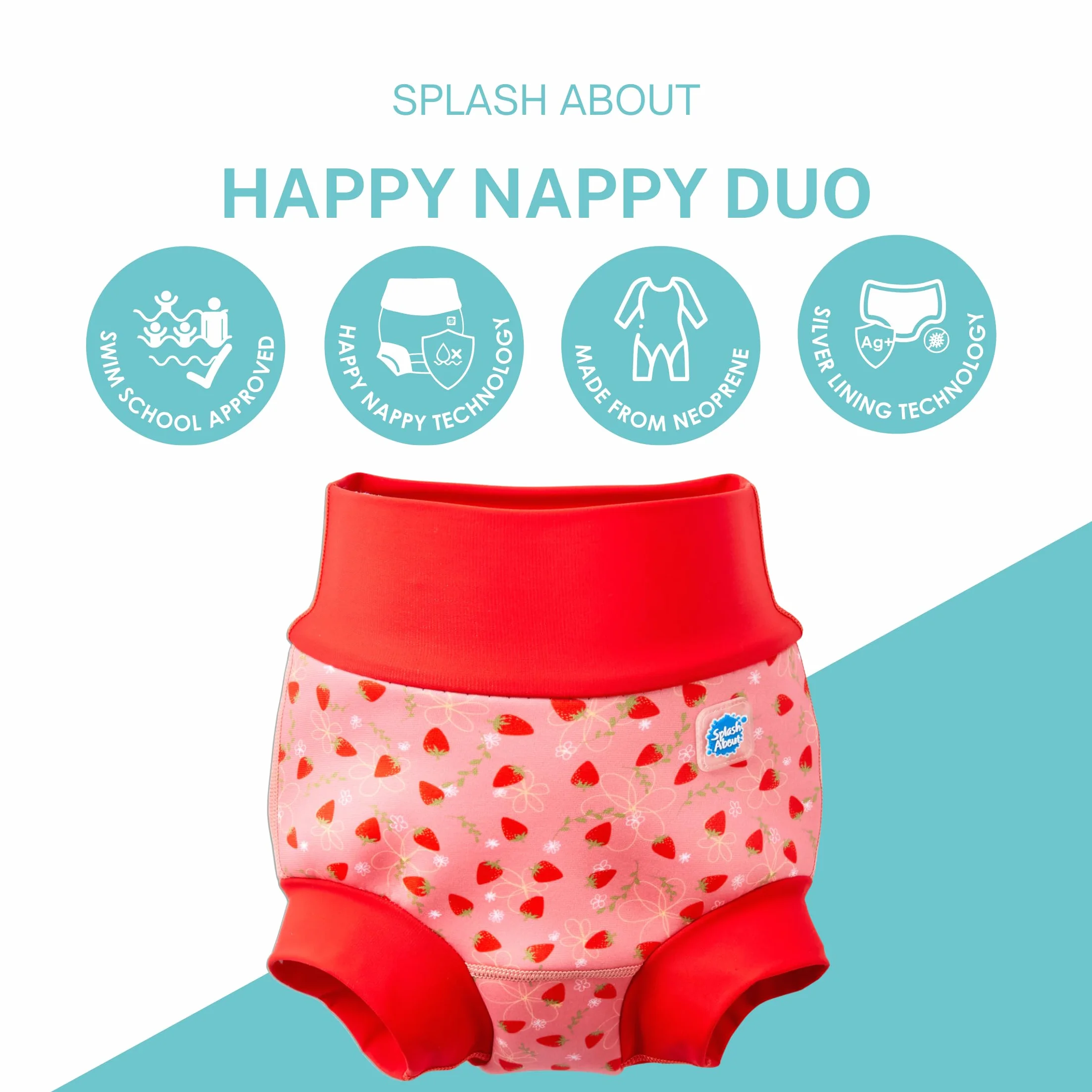 Splash About Happy Nappy Duo Pañal de Nadar para bebés y niños pequeños Unisex bebé