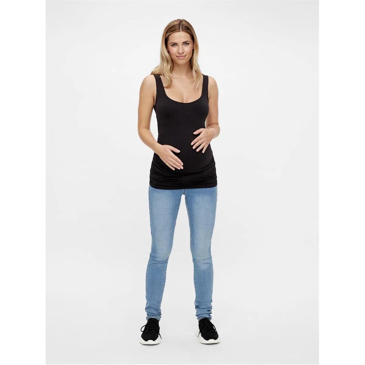 Mamalicious NOS Mujer Mlheal Tank Top Noos A. Camiseta Not Applicable, Black, One Size