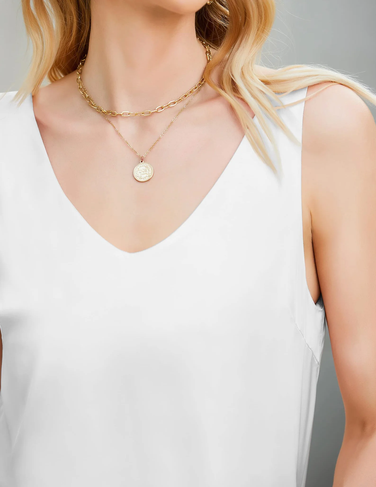 Ekouaer Camiseta Interior Reductora con Tirante Ancho Sin Relleno Cómodas Y Elásticas Seamless Sin Costuras