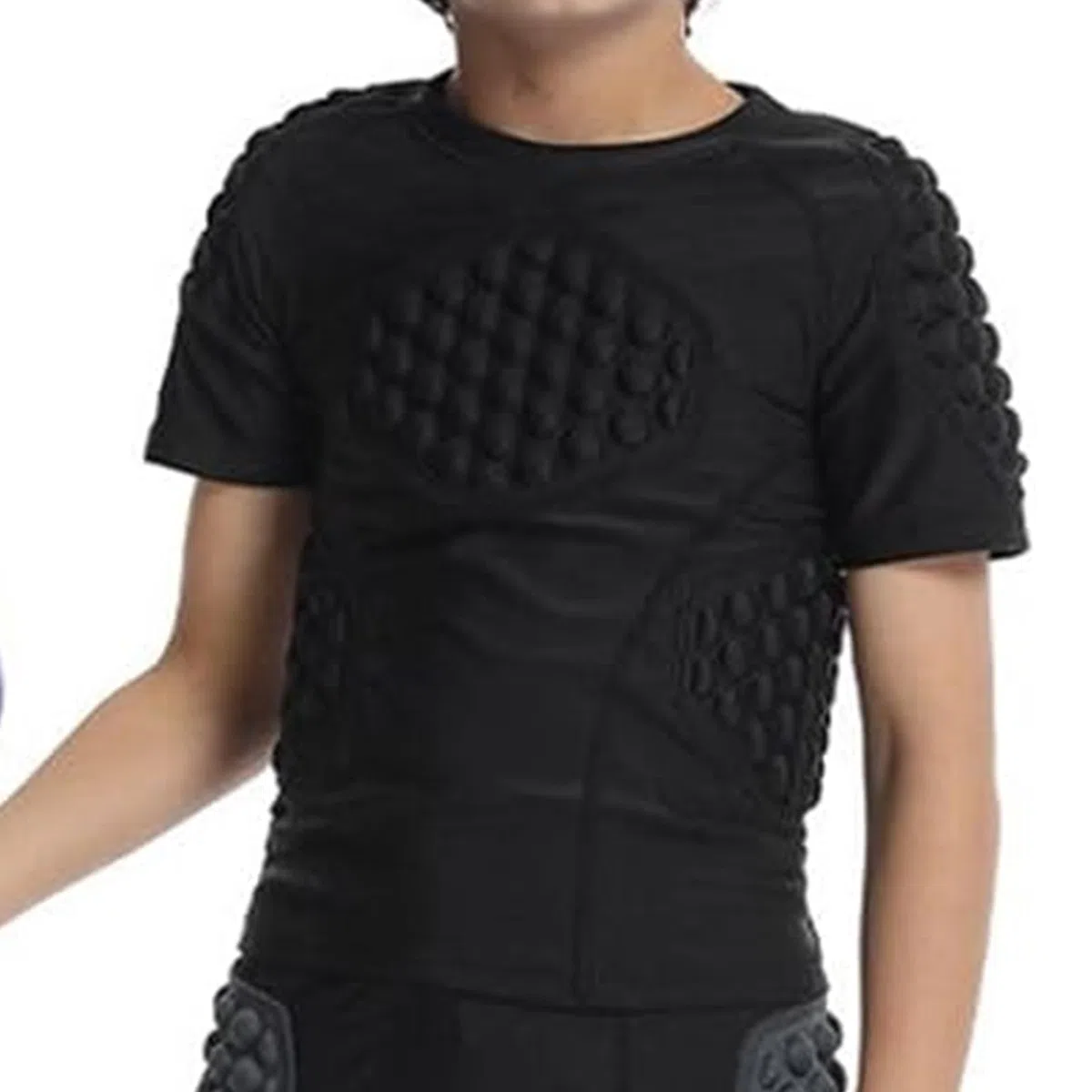 Protector de costillas de fútbol para niños jóvenes, Camisa acolchada de fútbol para jóvenes - Ropa acolchada de pecho de protección | Ropa de protección del hombro del Sternum