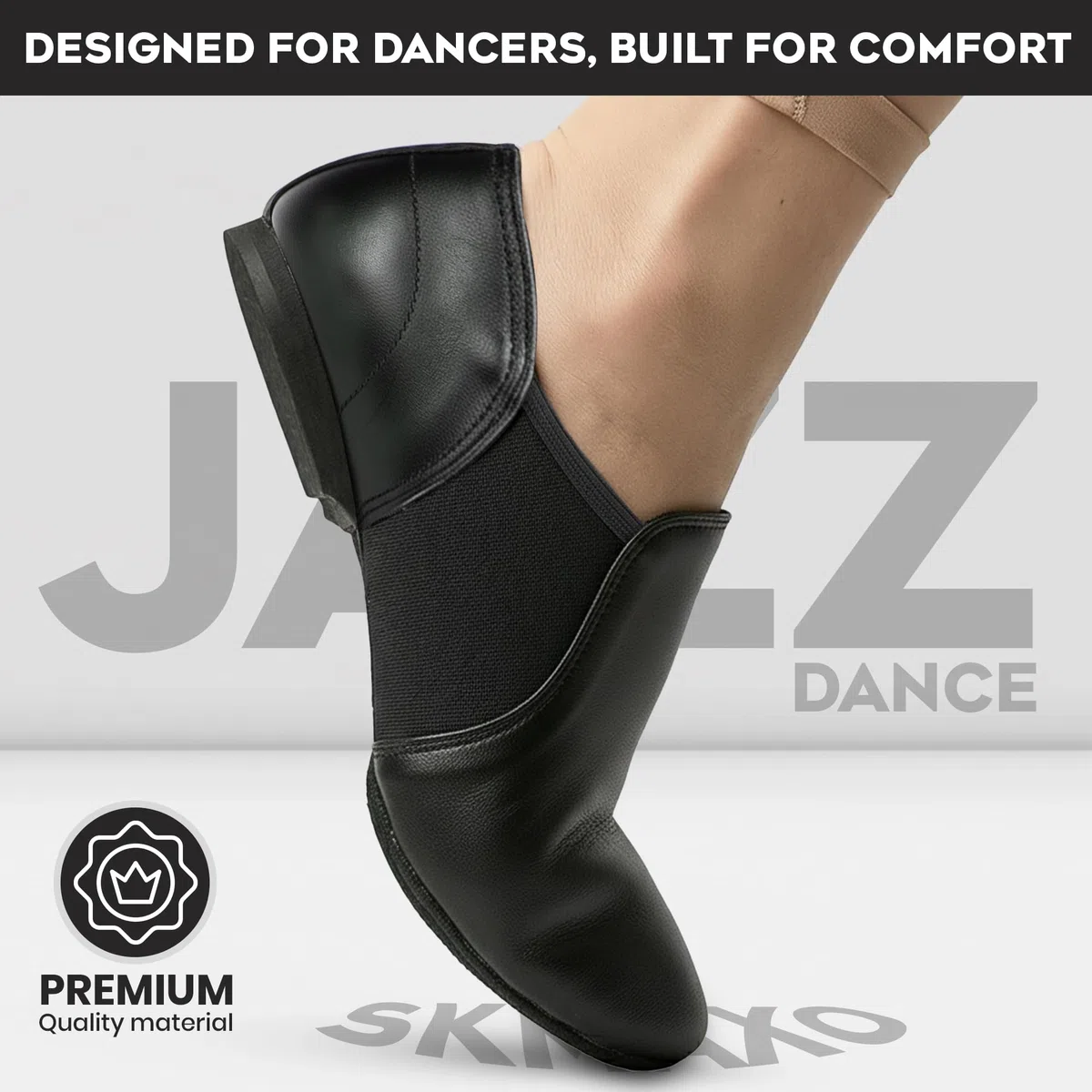Zapatos de jazz de neopreno, zapatos de baile de jazz, zapatos de cuero para jazz y baile moderno