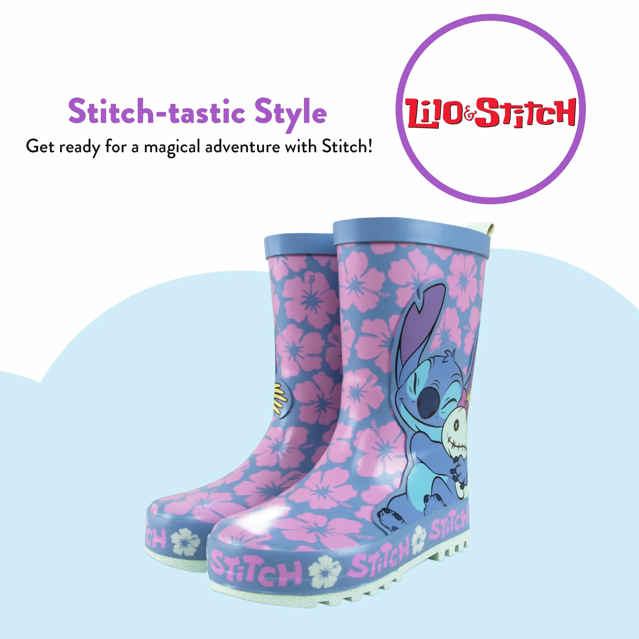 Disney Lilo Y Stitch | Botas Niña | Botas Agua Niña| 24 E 34