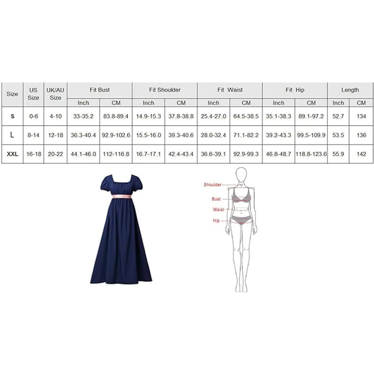 BLESSUME Vestido de Regencia para Mujer Manga Abullada con Volantes Cinturón Vestido de Fiesta con Cintura Imperio