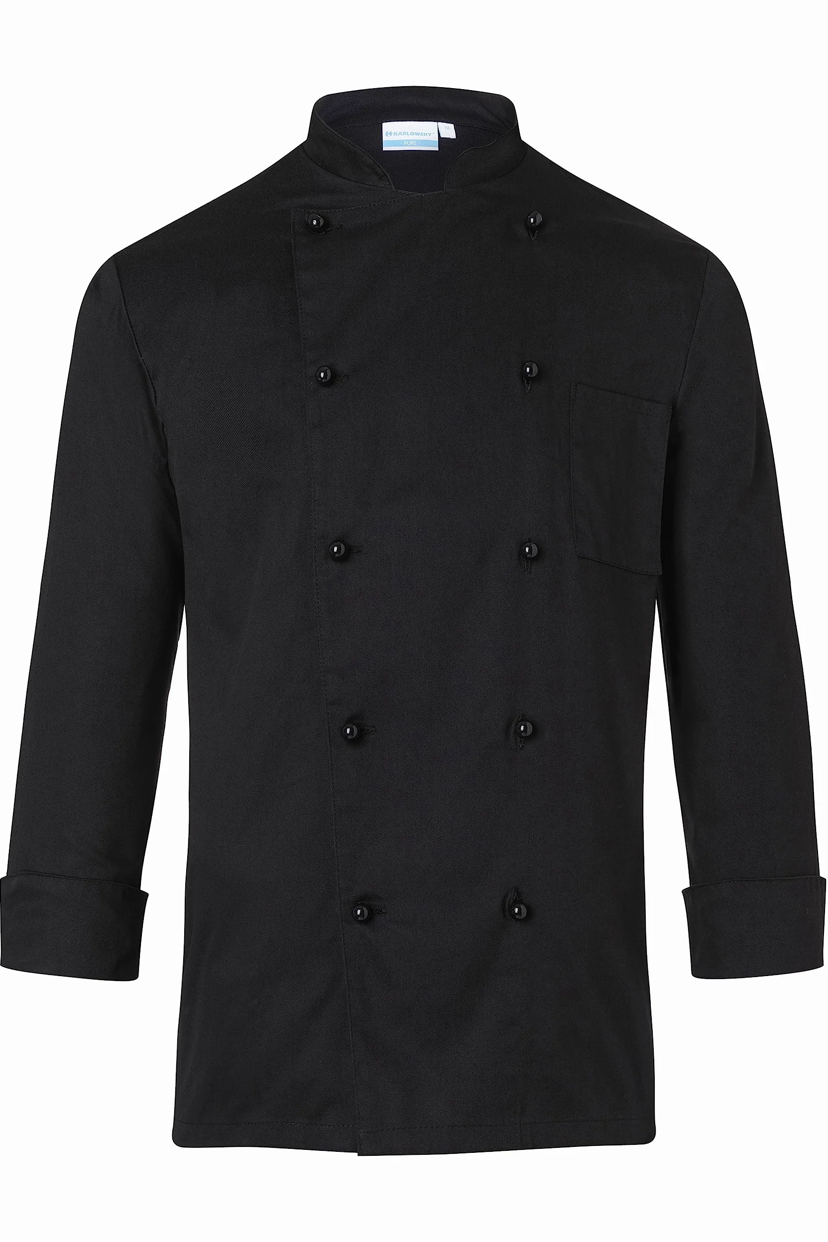 Karlowsky Chaqueta de cocinero básica 100% algodón para mujer y hombre unisex