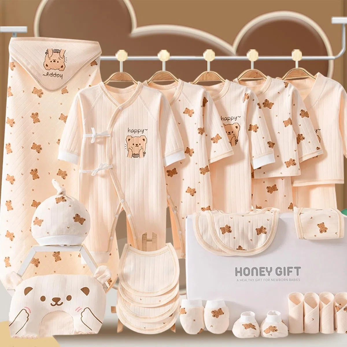 Conjunto de ropa infantil | Body unisex de algodón, suave y transpirable, para fotografía de registro, cumpleaños, mamá, ducha, hogar