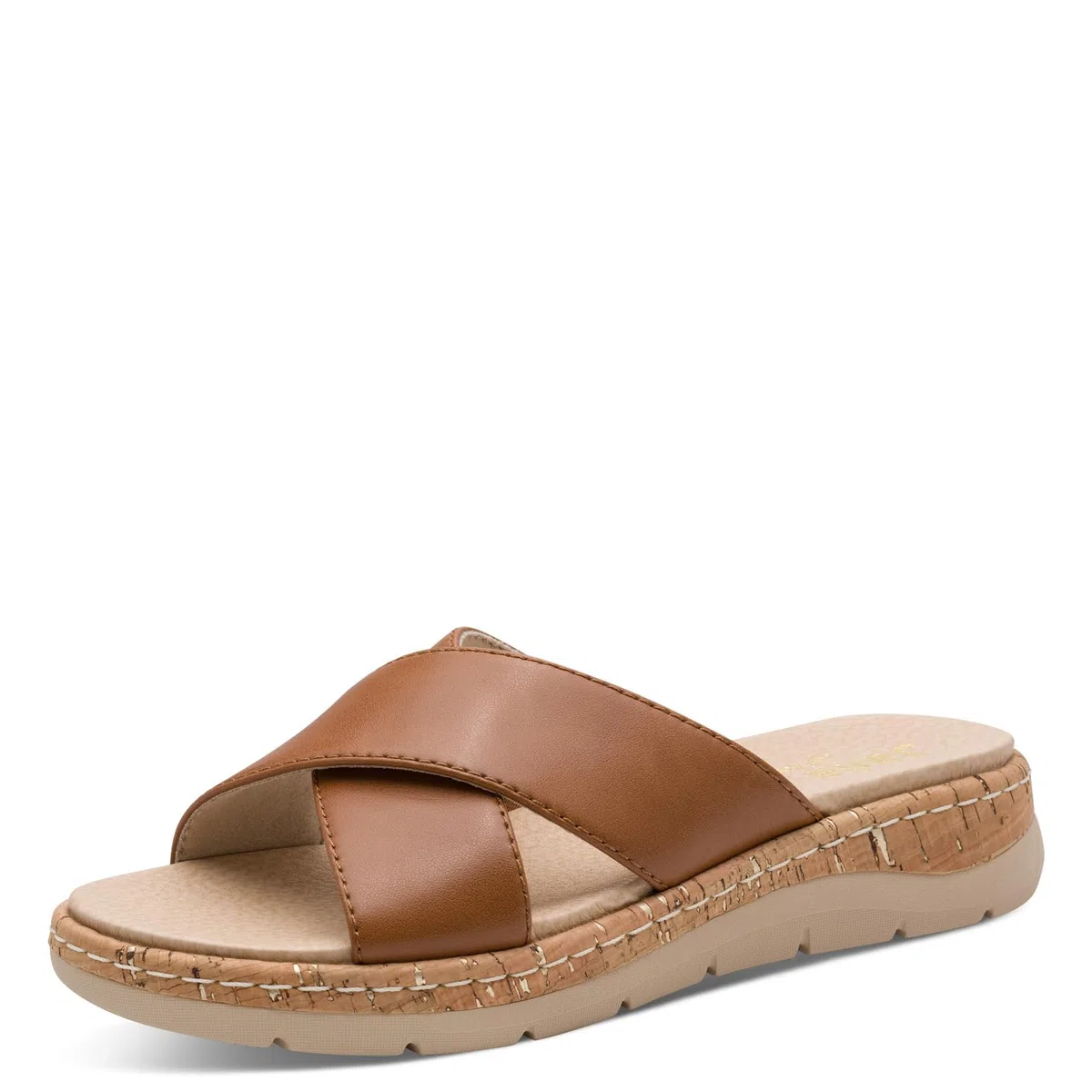 Jana Softline Leather Wedge/Plat Mule 8-27701-46, Sandalias Planas Mujer