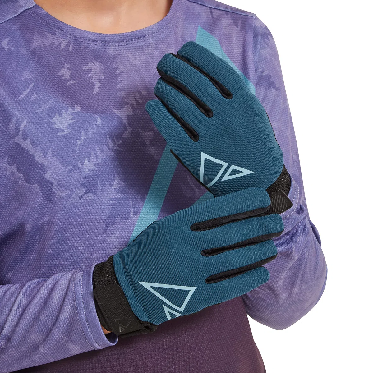 Altura Kids Unisex Spark Pro Trail MTB Cycling Glove - Blue - 10-12 Years