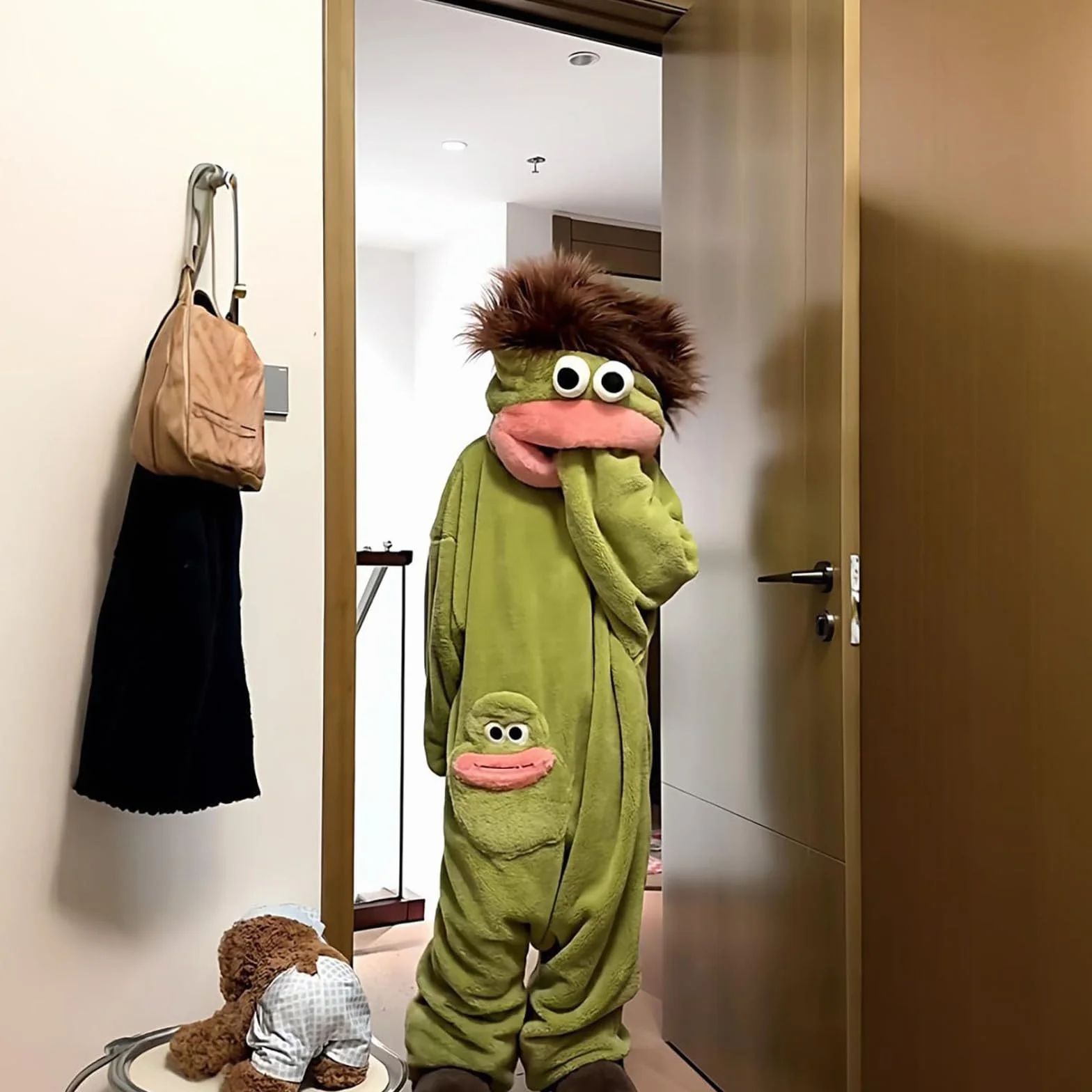 Pijama Monos Cosplay Oversized Traje con Capucha Ropa de Dormir Invierno Hombre Mujer Adulto de Pijama Divertido de Una Pieza para Adulto una Pieza para el salón Fiesta al Libre