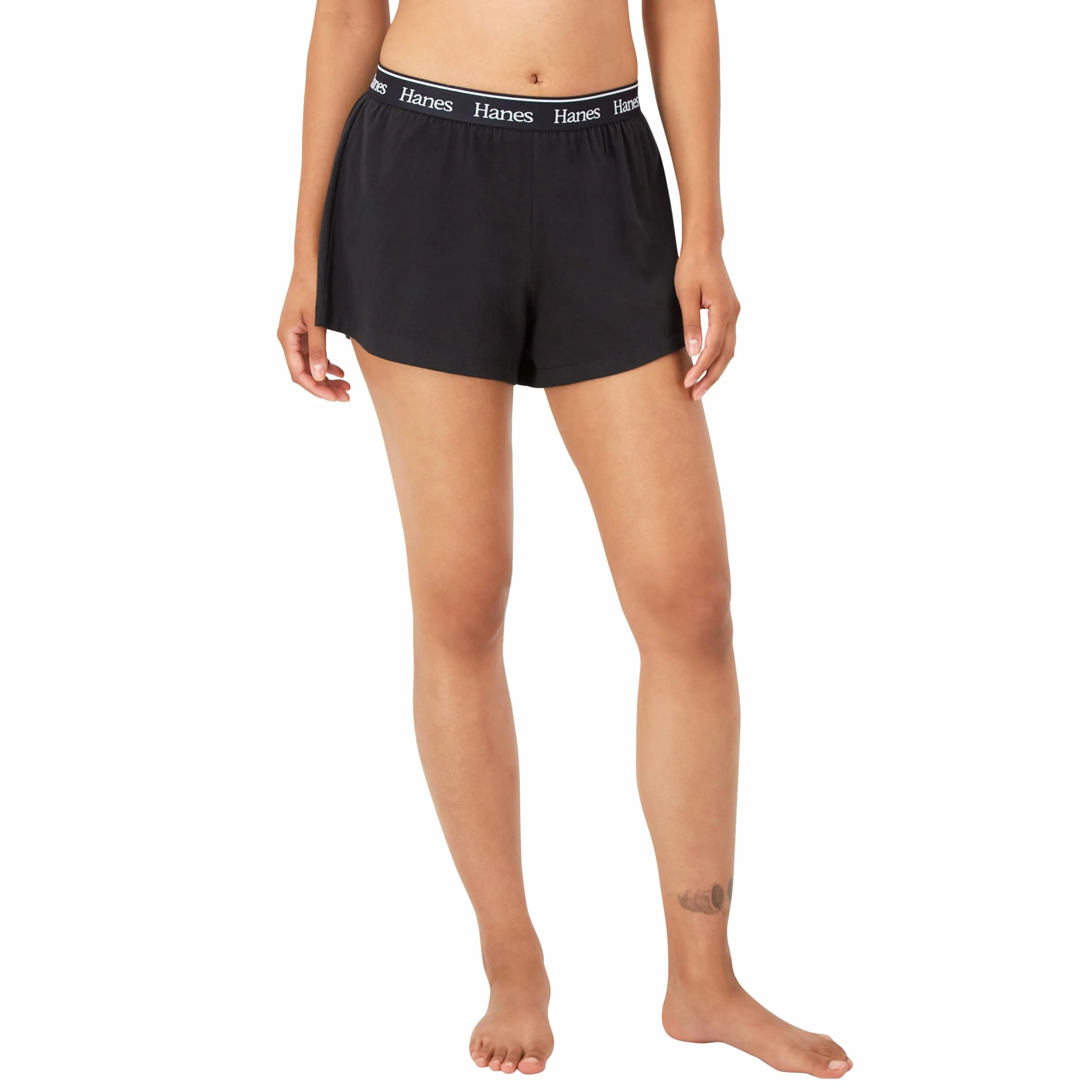 Hanes Originals - Pantalones Cortos de Dormir Supersuaves, Pantalones Cortos de Descanso, 3.25 Pulgadas, Paquete de 2 - Parte Inferior de Pijama Mujer
