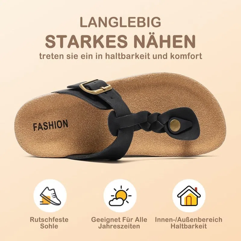 Planas Casuales Separador Dedos Niñas, Chanclas Verano Unisex Infantiles Plantilla Corcho, Sandalias Flip Flop Niños Hebilla Ajustable, Antideslizantes Baño Zapatillas Cómodas Casa