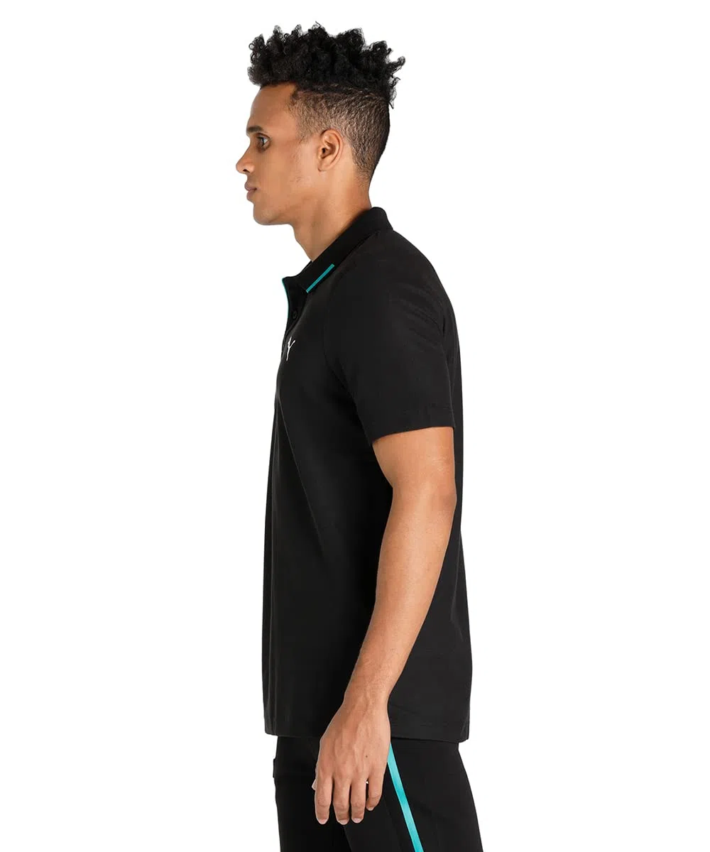 2022 Mercedes Basic Polo Football Soccer T-Shirt Camiseta (Black)