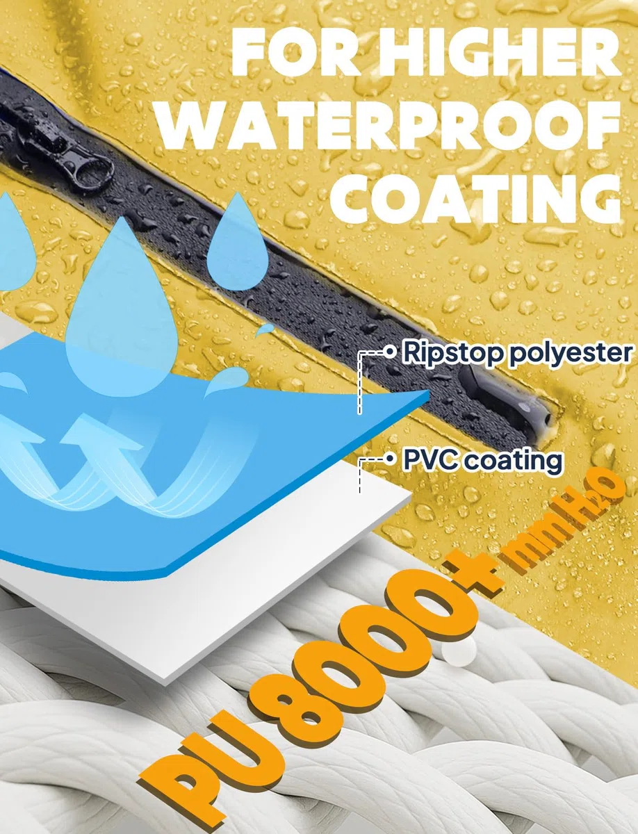 ANYOO Capas de Ciclismo Impermeables Portátiles Ligeras Poncho de Lluvia Bicicleta Compacta Unisex Reutilizable para Mochileros de Camping al Aire Libre
