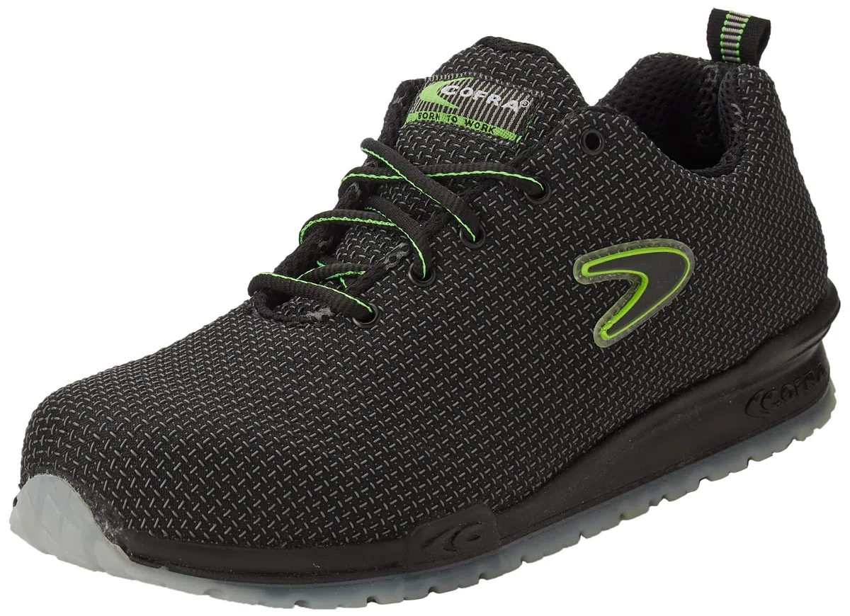 COFRA. Zapato bajo negro de seguridad Monti S3 SRC diferentes tallas, Negro, 43 EU