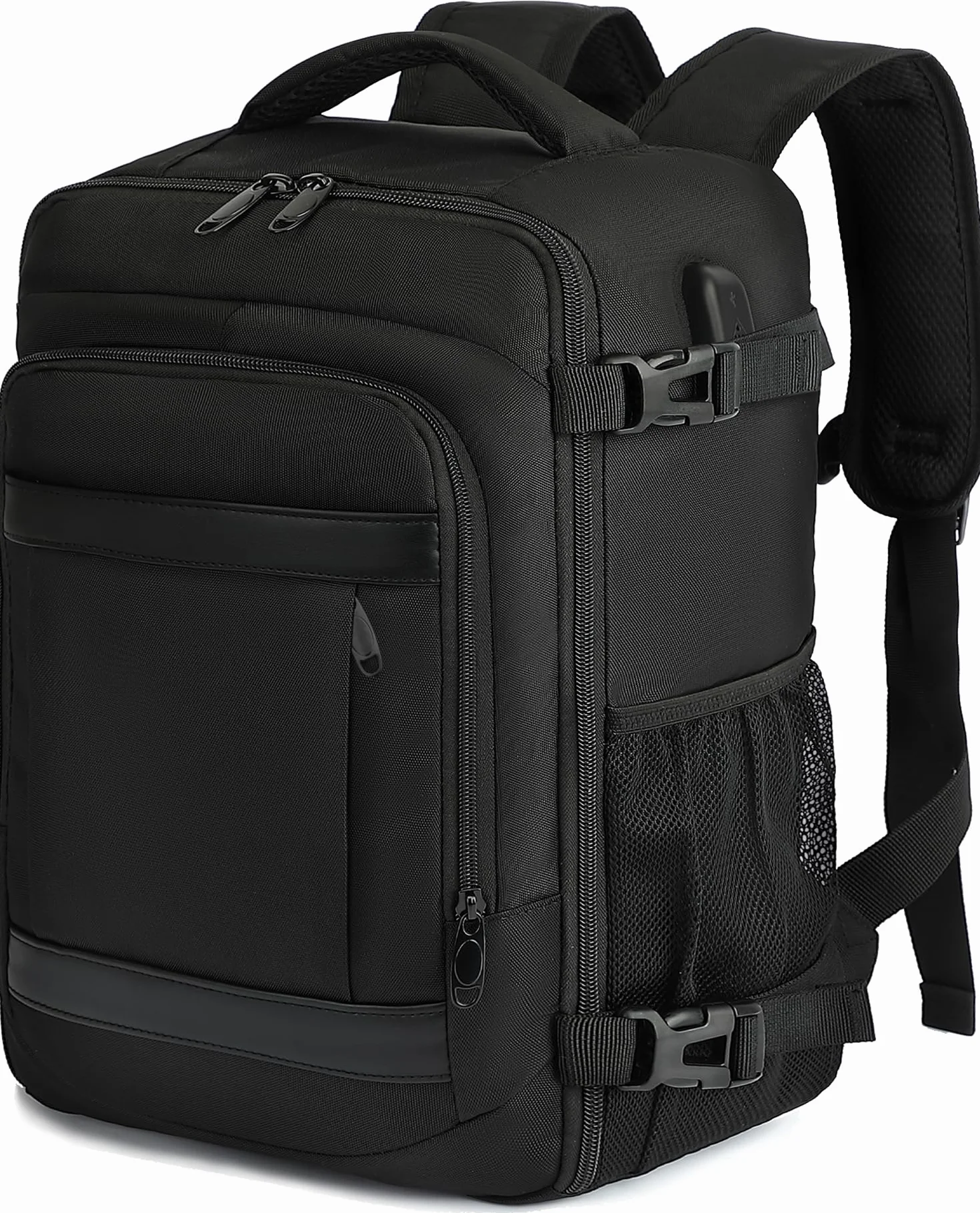 KLOSTAIN Mochila Viaje Cabina Avion 40x20x25 para Ryanair 20L Mochila Cabina Equipaje de Mano Bolso Mochilas Hombre para Portatil Negro