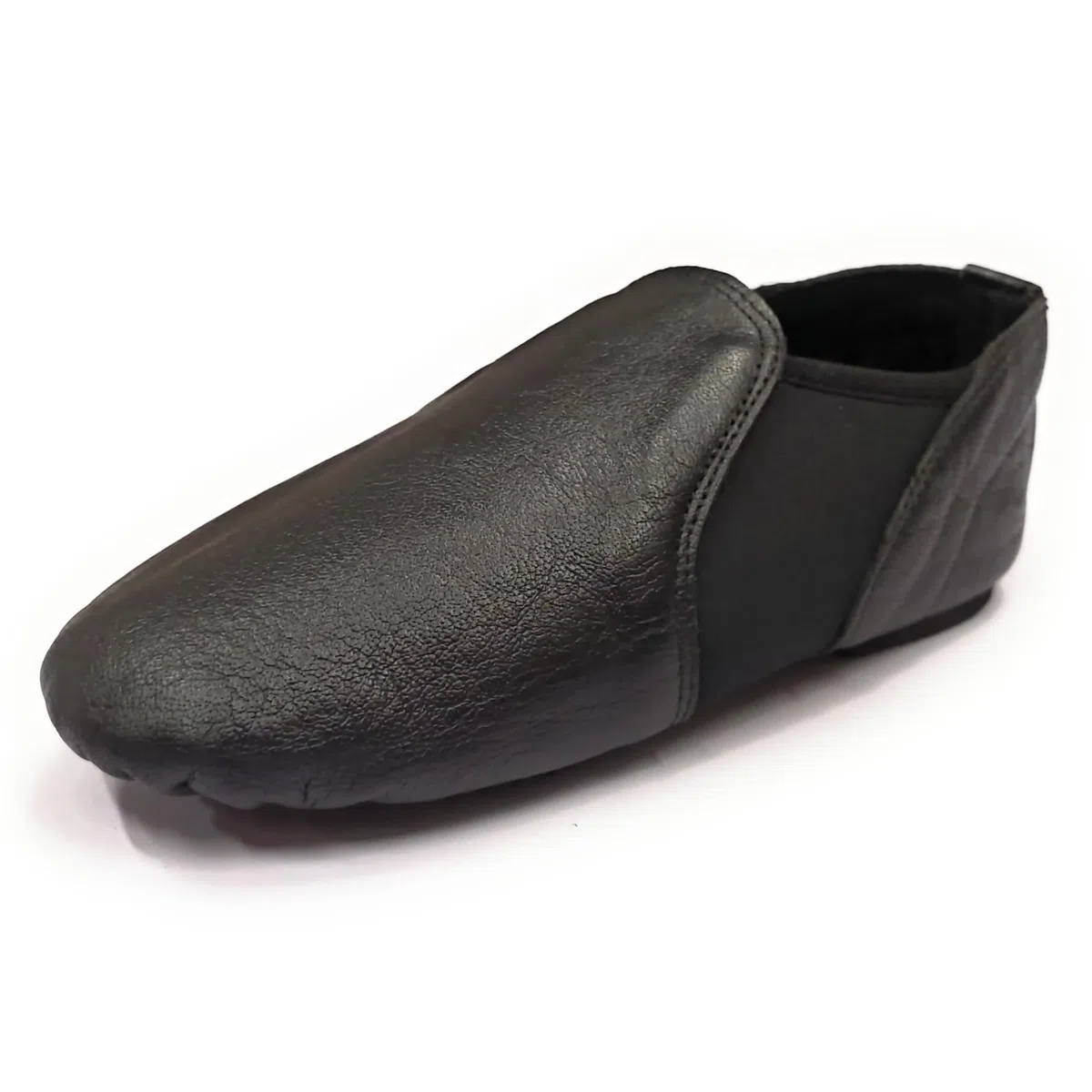 Supper - Zapatos de baile de jazz fáciles de poner, de cuero suave, zapatos de baile de jazz de neopreno