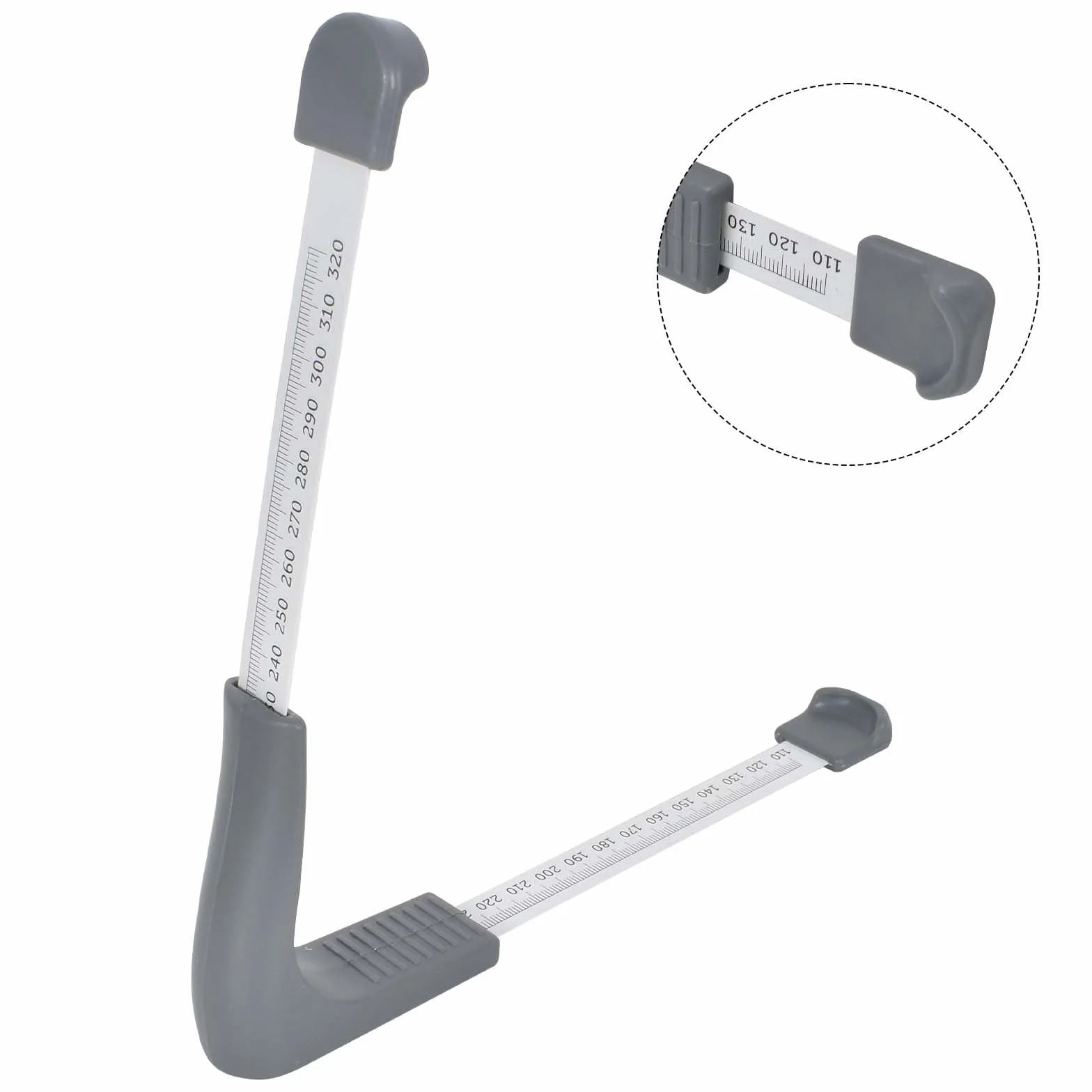 Telescópico Medidor de Pies, 110-320mm Dispositivo de Medición de Pies, Portátil Regla de Medición de Tamaño de Zapatos para Medir el Tamaño del Zapato, Medidores de Calzado para Niño Adulto