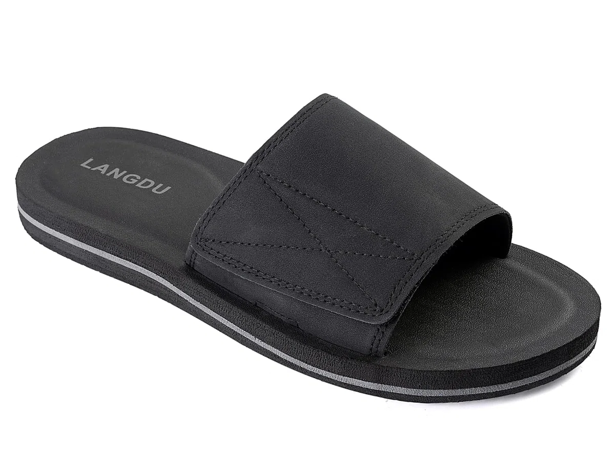 LANGDU Chanclas Hombre Sandalias Piscina Zapatillas Flip Flops