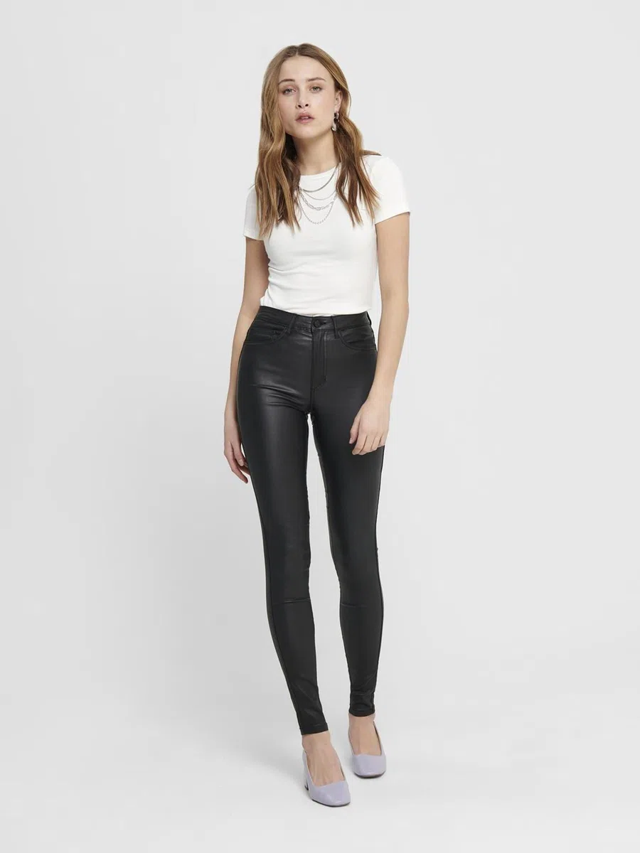 ONLY Faux Leather Trousers ONLROYAL Skinny Fit Faux Leather Trousers